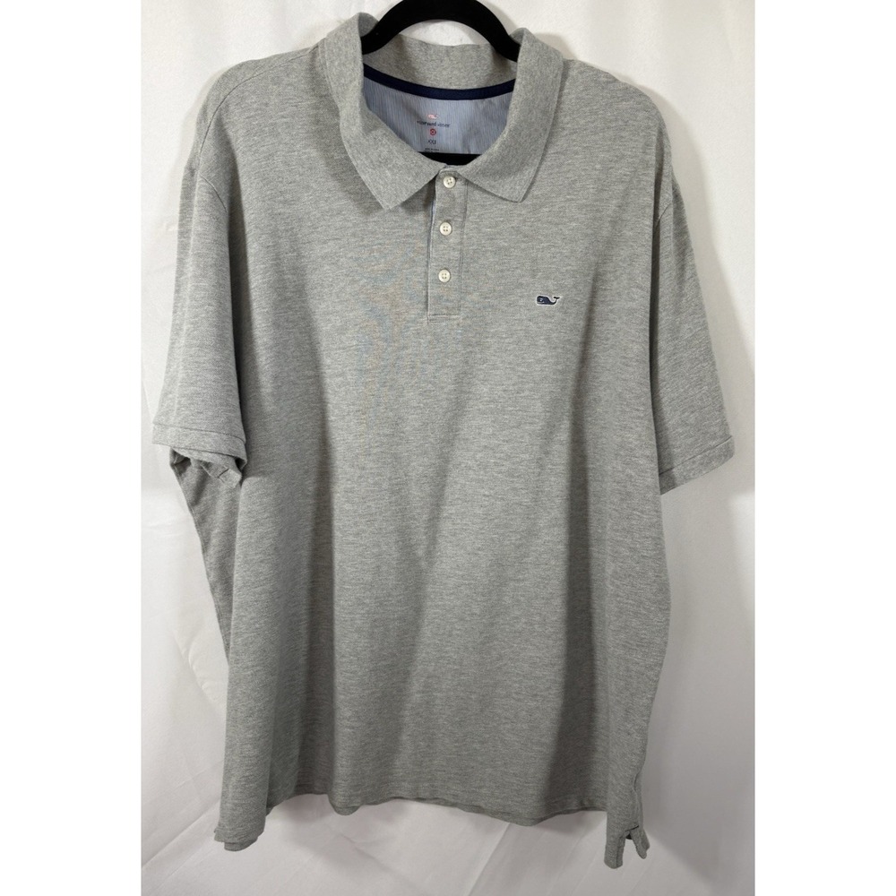 Vineyard Vines Polo shirt size 2xl gray short‎ sleeve pullover